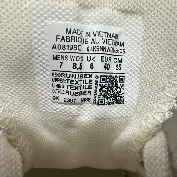 ⭐Converse Run Star Hike Ox Platform Sz 7 Men's Shoes Beige Red Sneakers A08196C⭐ - Picture 9 of 9